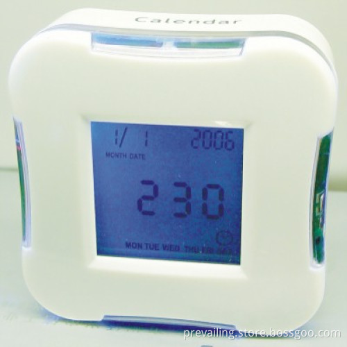 4 face Rotatable LCD Clock